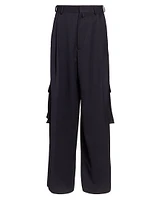 Piers Wool Pleated Cargo Pants