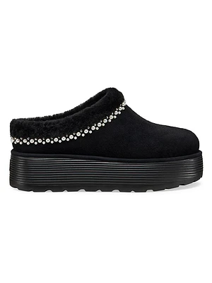 Nellie Shearling Platform Mules