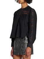 Valmira Lace Linen & Cotton Top