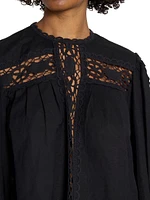 Valmira Lace Linen & Cotton Top
