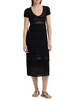 Aurore Open-Knit Cotton Dress