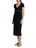 Aurore Open-Knit Cotton Dress
