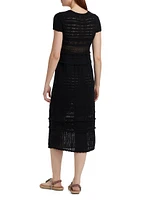 Aurore Open-Knit Cotton Dress