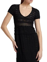 Aurore Open-Knit Cotton Dress