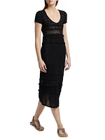 Aurore Open-Knit Cotton Dress