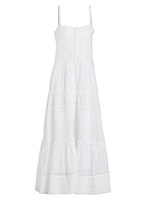 Divine Cotton & Lace Maxi Dress