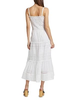 Divine Cotton & Lace Maxi Dress
