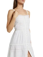 Divine Cotton & Lace Maxi Dress