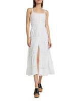 Divine Cotton & Lace Maxi Dress