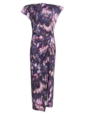 Nadela Printed Cotton Jersey Maxi Dress