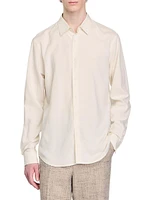 Long-Sleeved Loose-Fit Shirt