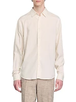 Long-Sleeved Loose-Fit Shirt