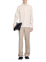Long-Sleeved Loose-Fit Shirt