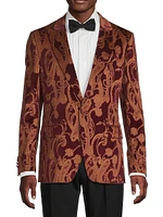 Paisley Velvet Blazer