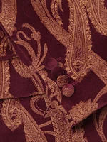 Paisley Velvet Blazer