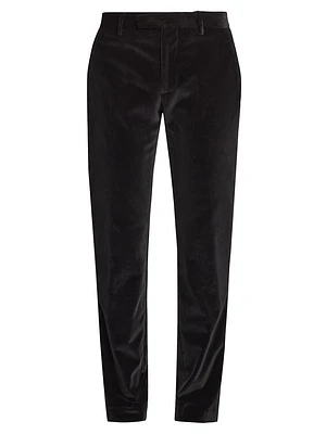 Stretch-Velvet Tuxedo Trousers