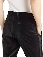 Stretch-Velvet Tuxedo Trousers