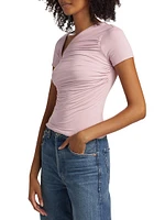 Susan Asymmetric Collar T-Shirt