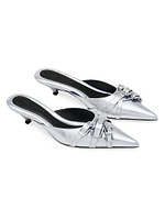 The Emma Metallic Leather 35MM Kitten Pumps