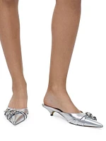The Emma Metallic Leather 35MM Kitten Pumps