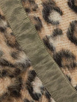 Taped Liner Wooly Leopard Coat