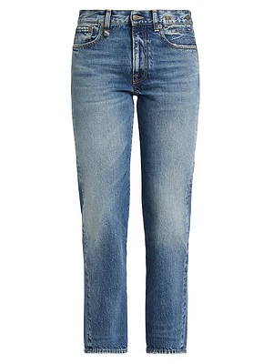 Romeo Mid-Rise Straight-Leg Jeans