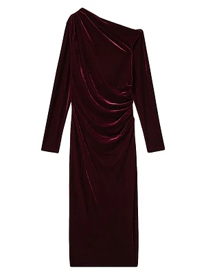 Brooke Stretch Velvet Maxi Dress