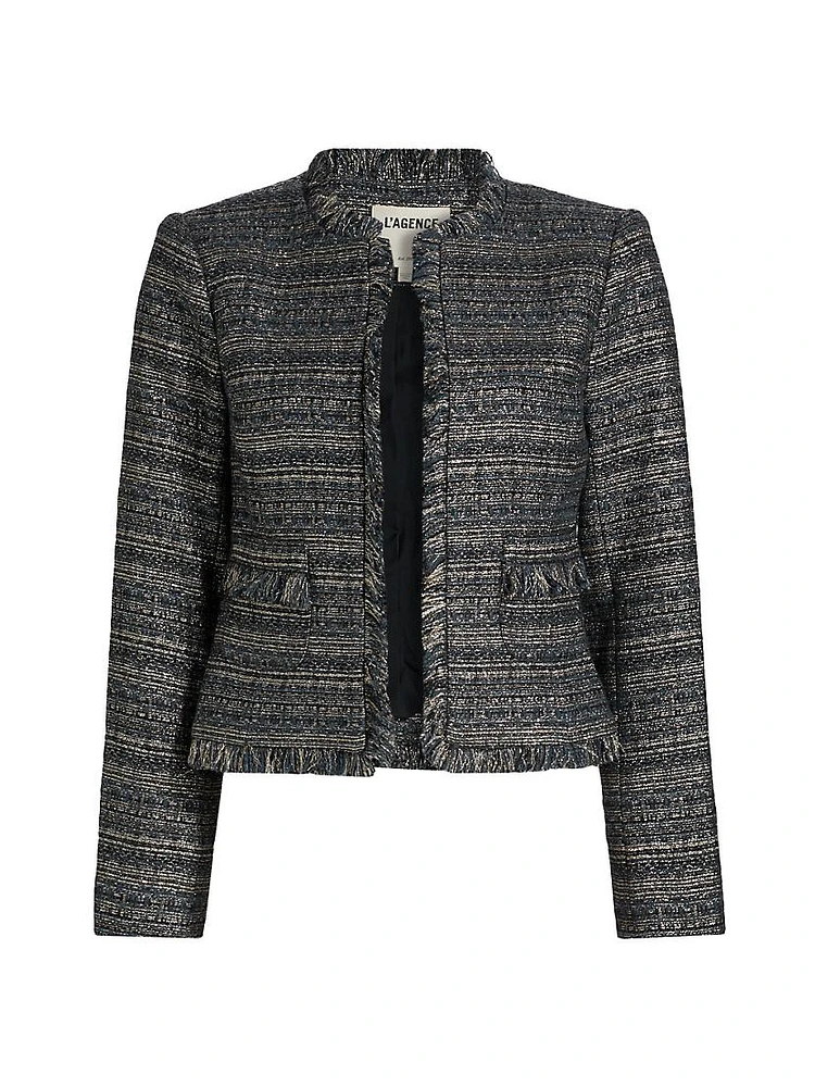 Angelina Metallic Tweed Jacket