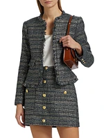 Angelina Metallic Tweed Jacket