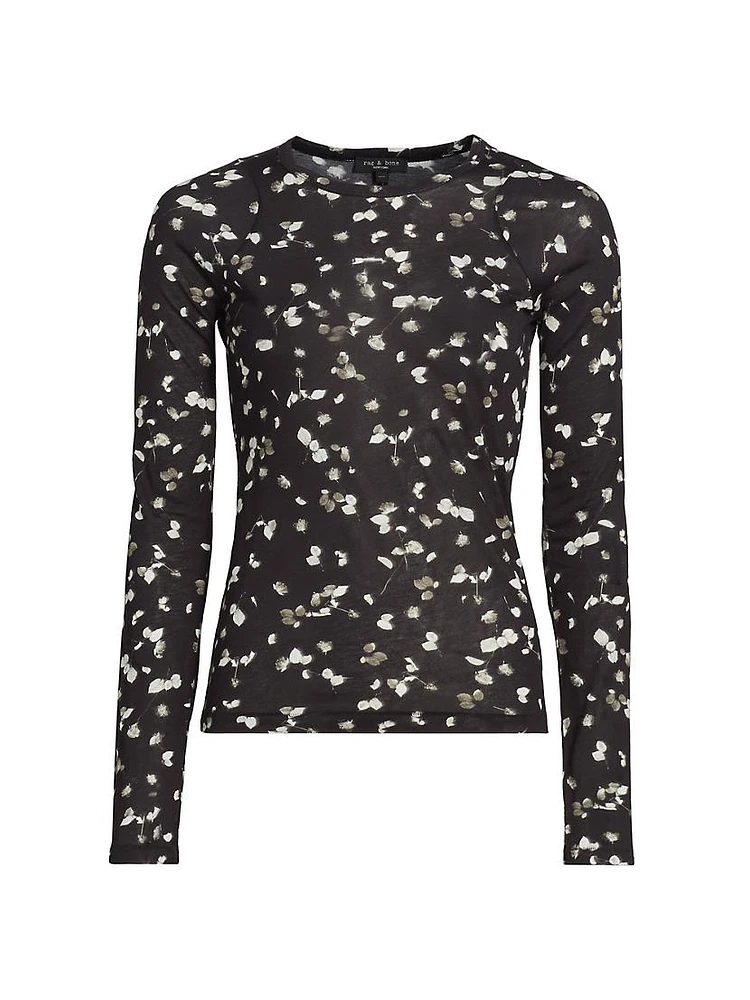 Shaw Botanical Cotton-Blend Crewneck T-Shirt