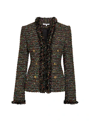 Fringed Tweed Jacket