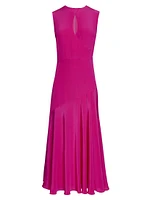 Silk Crêpe de Chine Maxi Dress