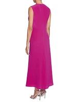 Silk Crêpe de Chine Maxi Dress