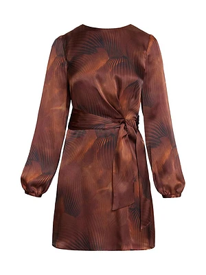 Silk-Blend Charmeuse Minidress
