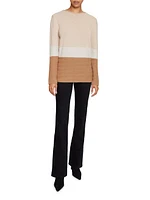 Colorblocked Wool-Blend Sweater