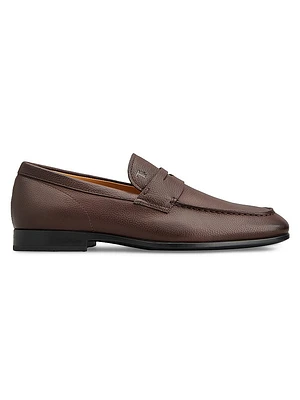 Logo-Detailed Leather Loafers