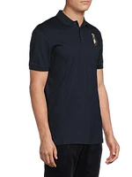 Custom-Slim-Fit Polo Bear Piqué Shirt