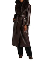 Sarita Leather Maxi Coat