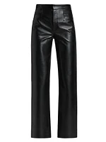Imani Leather-Blend Pants