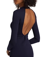 Mirella Knit Mock Turtleneck Maxi Dress