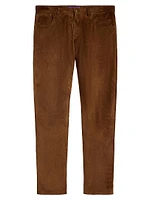 Hand-Tailored Suede Five-Pocket Pants