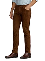 Hand-Tailored Suede Five-Pocket Pants