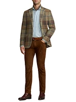 Hand-Tailored Suede Five-Pocket Pants