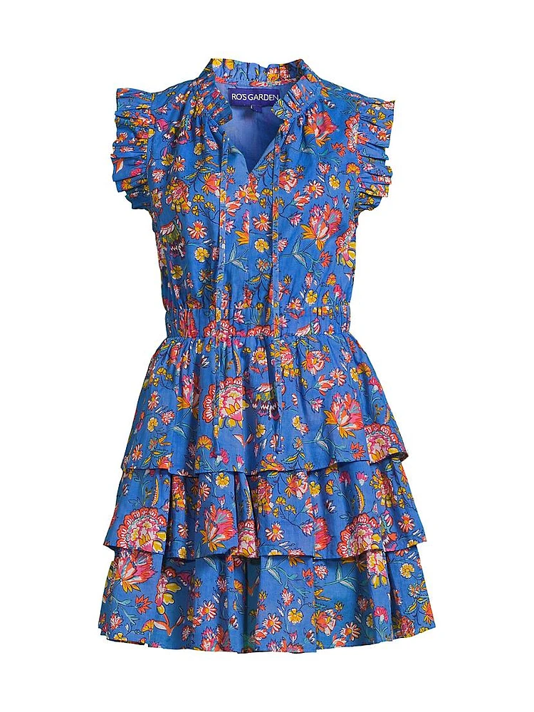 Bimba Floral Tiered Minidress