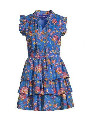 Bimba Floral Tiered Minidress