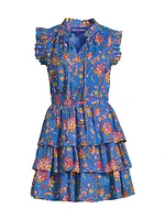 Bimba Floral Tiered Minidress