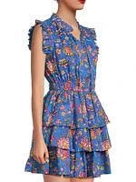 Bimba Floral Tiered Minidress