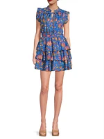 Bimba Floral Tiered Minidress