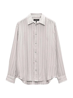 Matthew Striped Button-Front Shirt