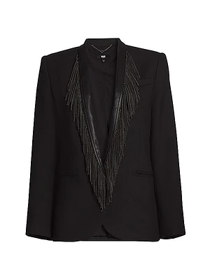 Fleetwood Fringe-Trim Blazer